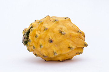 Yellow Pitahaya (Selenicereus megalanthus), Pitaya or Dragon Fruit in Peru.  