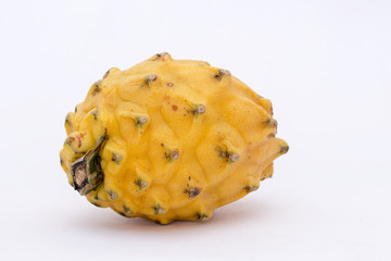 Yellow Pitahaya (Selenicereus megalanthus), Pitaya or Dragon Fruit in Peru.  