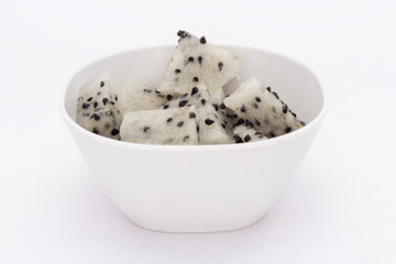 Yellow Pitahaya (Selenicereus megalanthus), Pitaya or Dragon Fruit in Peru.  