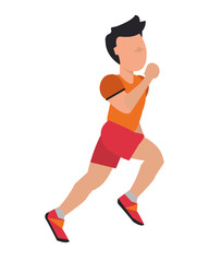 Fototapeta na wymiar person jogging icon design