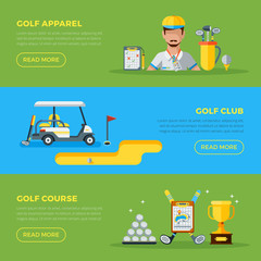 Horizontal Golf Banners