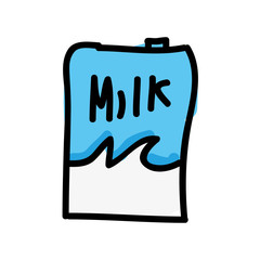 milk box isolated icon design