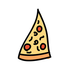 pizza pieceisolated icon design