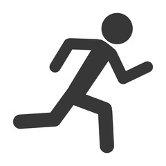 person running silhouette