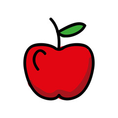 fresh apple  isolated icon design