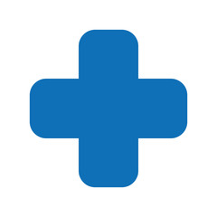 Fototapeta premium cross medical symbol isolated icon design