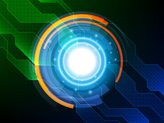 Abstract technology background. Hi-tech background design. Vector illustration