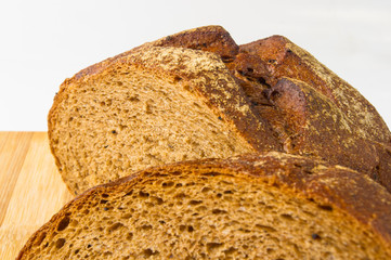 Sliced dark bread