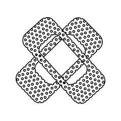 medical bands  isolated icon design