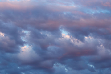 Obraz premium beautiful clouds in the sky at sunset background