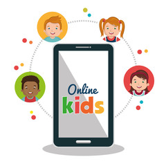 online kids design, vector illustration eps10 graphic 