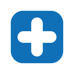 Obraz premium symbol pluss button isolated icon design
