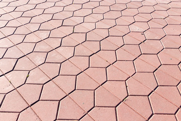 paving on the road as a background