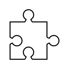 puzzle pieces isolated icon design