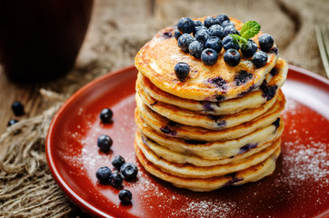 Blueberry Ricotta Pancakes