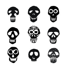 Dia de los Muertos mexican sugar skulls set