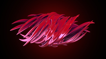 Obraz na płótnie Canvas abstract organic form. 3d rendering.
