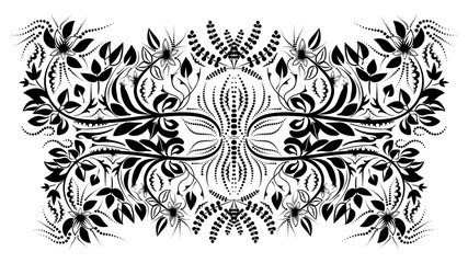 The design of the cards. A floral design.