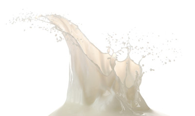 Milk splash, closeup