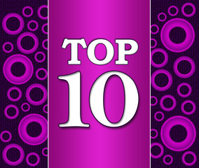 Top Ten Purple Pink Background 