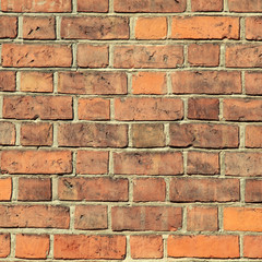 Red brick wall texture background