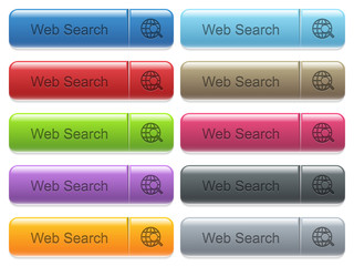 Web search captioned menu button set