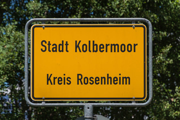 Ortsschild Kolbermoor