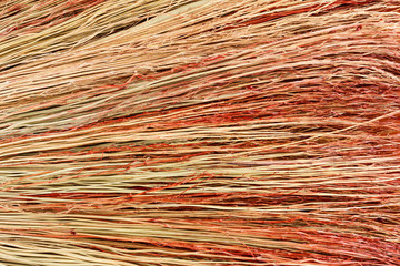 Background broom closeup
