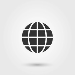 Globe. Globe Vector. Flat Icon. Globe Icon Picture.
