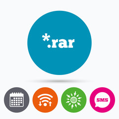 Archive file icon. Download RAR button.