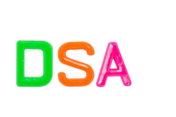 Naklejka premium Plastic Alphabet