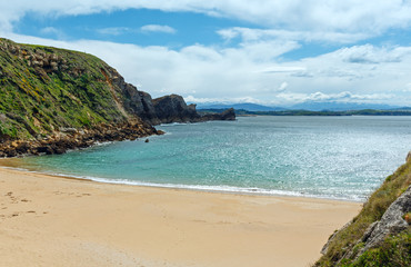 Ocean coastline landscape.