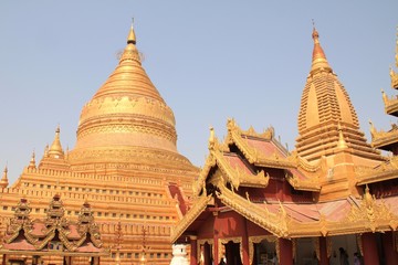 Fototapeta premium バガンのシュエズイーグォン・パヤー 