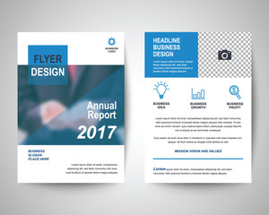 blue flyer a4 template