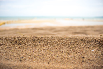 Fototapeta na wymiar Sand and sea with sky.