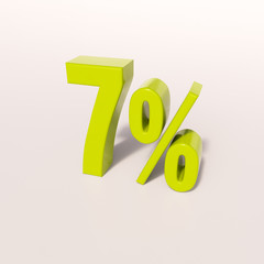 Percentage sign, 7 percent