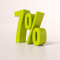 Percentage sign, 7 percent