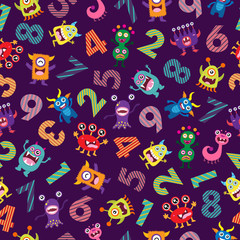 Cute Monster Seamless