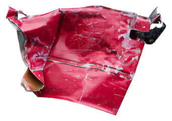 Isolate door car crumpled.
