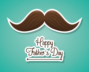Happy fathers day card design.