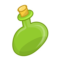 empty bottle isolated illustration