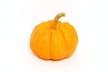 golden pumpkin for chinese new year, fancy pumpkin isolated on w