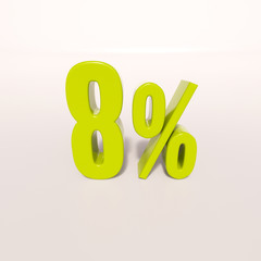 Percentage sign, 8 percent