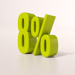 Percentage sign, 8 percent