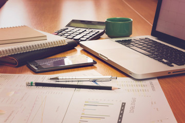 Business concept of office working, business background