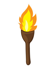torch isolated illustration