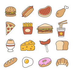 Food. Hand Drawn Doodle Icon.
