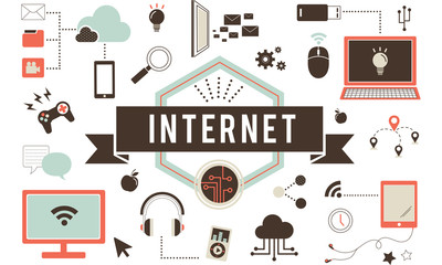 Internet Data Digital Computer Security Network Concept