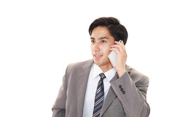 通話中のビジネスマン