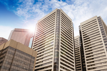 Fototapeta na wymiar Downtown Office Buildings in Calgary, Alberta